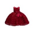 thumbnail image 5 of Vestido de princesa con estampado de mariposa para niña, vestido de malla abullonada, vestido de exhibición para niña pequeña, 5 of 5