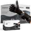 Fifth Pulse Vinyl Gloves, Multifunction Medical Grade Exam, Kitchen Gloves, All-Purpose Industrial Disposable Gloves Latex Free, Powder Free - Black - 10 Boxes of 100 Gloves- 1000 Total (Small)