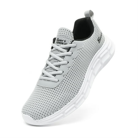 HAOSHIDUO Men s Running Shoes Breathable Soft Non Slip Mesh Walking Shoes Lightweight Casual Fashion Sneakers