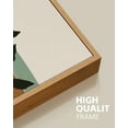 thumbnail image 2 of SHENIFY large 24x36in3pcs Natural Framed Sage Plant Botanical Wall Printing Boho Wall Art Minimalist Bohemain Abstract Canvas Prints with Leaf & Sun Lines, 2 of 6