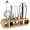 Silver-18 Ounces, variant on Cocktail Shaker Set With Stand - Professional10-piece Bartender Kit Plete Bar For Homee Jigger Muddler Strainer Spoon Pourers Corkscrew