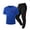 Royal Blue #16, variant on Mens Track Suits Crewneck Short Sleeve T Shirt & Pants 2026 Summer Lightweight Gym Short Sets Graphic Loose Big and Tall Tracksuit 2XL