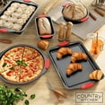 thumbnail image 6 of Country Kitchen Nonstick Bakeware Set, 10-Piece Baking Pans and Sheets, Red, 6 of 8