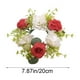 thumbnail image 3 of Artificial Hydrangea Rose Candle Holders Wreath Christmas Table Decor Wreath, 3 of 6