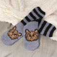 thumbnail image 2 of Women's Cute Fuzzy Cozy Super Warm Soft Animal Indoor Outdoor Cabin Crew Socks, 05 Yorkie, 1 Pair, 2 of 5