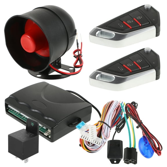 1 Set Car Alarm Security Keyless Entry System Alarm Security System Remote Car Starter Universal Central Locking Security System