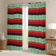 thumbnail image 2 of Homewish Tribal Aztec Blackout Curtains Set of 2 (52x84 Each) for Boys Girls,Bohemian Flower Window Curtains,Abstract Hippie Geometric Stripes Curtains and Drapes,Super Cozy Room Decor, 2 of 6