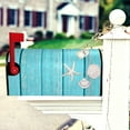 thumbnail image 5 of Souew Seashell Mailbox Protective Cover, Mailbox Covers Standard Size 18" X 21" Flowers Mailbox Wraps Post Letter Box Cover for Holiday Garden Yard Decor,Hangs, 5 of 5