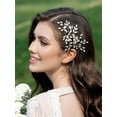 thumbnail image 3 of Crystal Bride Wedding Hair Pins Rhinestone Hair Comb Wedding Hair Accessories Bride Hair Jewelry Hair pieces for Women Bride Girls(Pack of 2), 3 of 4