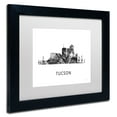 thumbnail image 3 of Trademark Fine Art 'Tucson Arizona Skyline WB-BW' Canvas Art by Marlene Watson, White Matte, Black Frame, 3 of 4