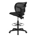 thumbnail image 3 of Mid-Back Black Mesh Drafting Chair with Back Height Adjustment, 3 of 5