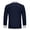 Navy_002, variant on Unisex Chef Coat Classic Long Sleeve Kitchen Restaurant Hotel Works Uniform Waterproof Solid Lightweight Breathable Tops White L