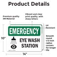 thumbnail image 2 of (2 Pack) Eye Wash Station OSHA Emergency Sign 14 Inch X 10 Inch Vinyl Label Decal Sticker Weather Resistant, UV Protected for Workplace, Business, and Construction Site, Made in the USA, 2 of 7
