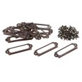 thumbnail image 5 of HILABEE 4x20pcs screw type label/card /tag holder drawer label pull for DIY red bronze 4 Pcs, 5 of 8