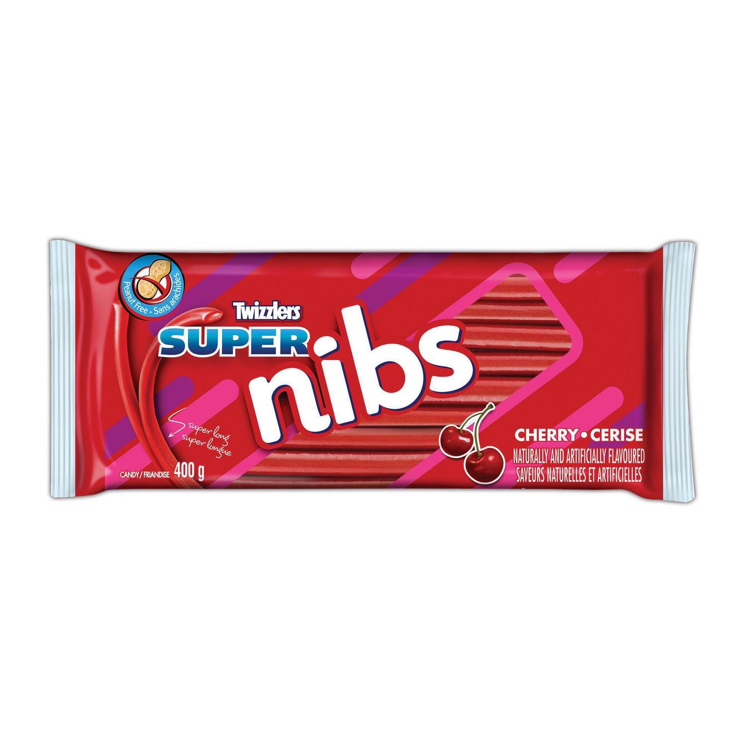 TWIZZLERS SUPER NIBS Cherry Candy, 400g