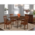 thumbnail image 3 of East West Furniture Dining Room Set Mahogany, MZCA5-MAH-W, 3 of 3