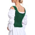 thumbnail image 3 of Chaleco de corsé pirata con forma de corsé Century Star Renaissance, color verde L, 3 of 7
