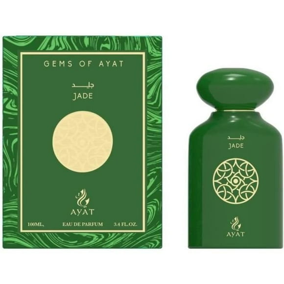 Eau de Parfum GEMS OF AYAT- Jade 100ml AYAT PERFUME - Unisex Arabic Fragrance - Made in Dubai - Rose, Iris, Vanilla and Patchouli