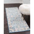 thumbnail image 1 of Unique Loom 3124912 2 Pi 7 Po x 10 Pi Gaisberg Salzburg Runner Rug&44; Bleu, 1 of 1