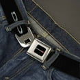 thumbnail image 2 of Dodge Belt, Seatbelt Buckle Belt, Dodge Red Rhombus Repeat, 34 to 52 Inches, 2 of 9