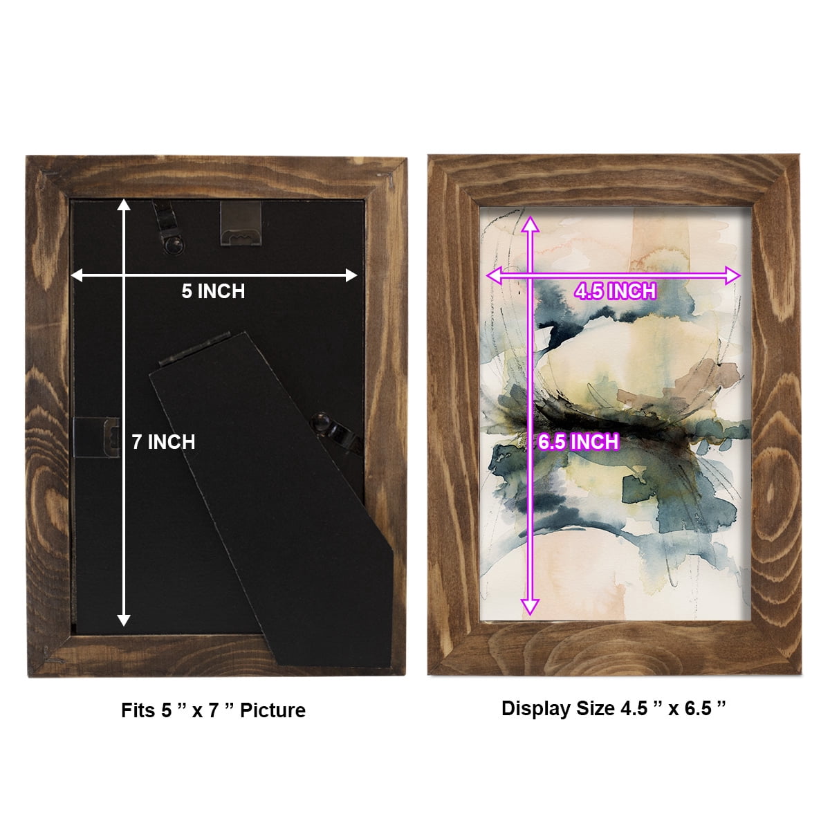 Winter Shoal II - Framed Print w/glass - Walnut