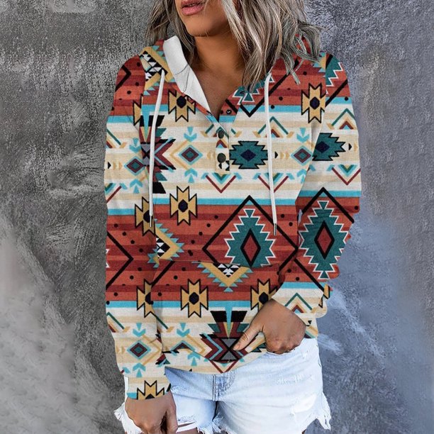 Pntutb Mujer Moda Casual Impreso Blusa de manga larga Impreso Pullover tops Sudaderas con capucha Pntutb Pntutb-557