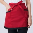 thumbnail image 3 of Cleaning Tools Antifouling Kitchen Bar Pub Cafe Cooking Half Apron Waist Aprons Work Apron Short Half Waist Apron B, 3 of 7