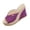 Summer Shoes # Purple, variant on Samdudou Espadrille Wedges Womens Summer Open Toe Canvas Upper Jute Wrapped Slide Dressy Casual Daily Wear Ladies Outdoor Vacation Beach Shopping Essential Footwear