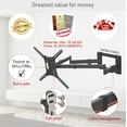 thumbnail image 3 of Barkan 40 inch Long  13 - 83 inch Full Motion Patented TV Wall Mount, 3 of 12
