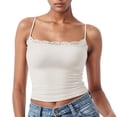 thumbnail image 2 of Womens Tank Tops Lace Square Neck Solid Color Spaghetti Straps Camis Trendy Sleeveless Summer Tees 2026, 2 of 5