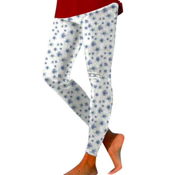 ibiyuan Halloween Leggings for Women Plus Size Floral Print Yoga Leggings High Waisted Workout Pants Stretchy Comfortable Fitness Running Sports Activewear