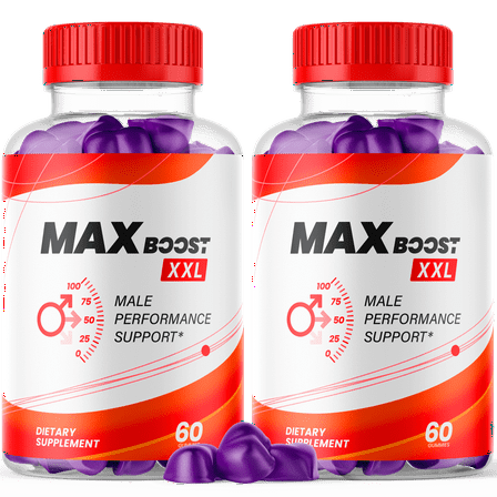 Max Boost XXL Gummies Advanced Formula All Natural Vitamin Supplement MaxBoostXXL 120 Gummies