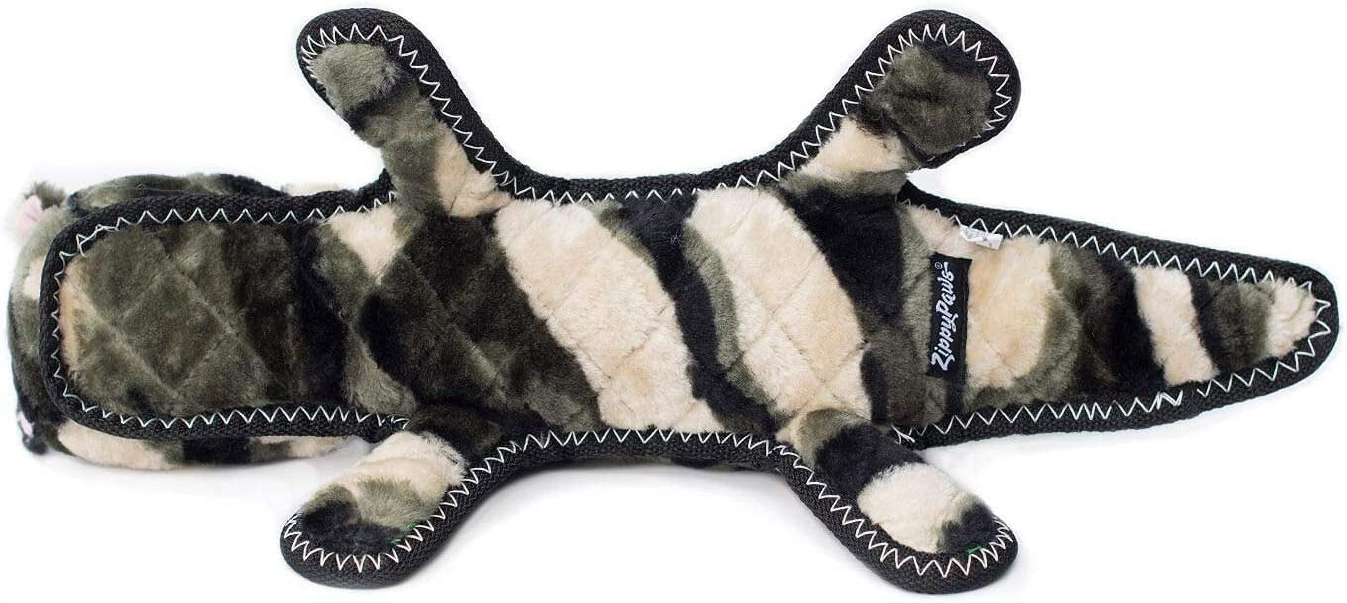 ZippyPaws 817064 Grunterz Plush Z-StitchCameron the Camo Gator Dog Toy - Extra Large