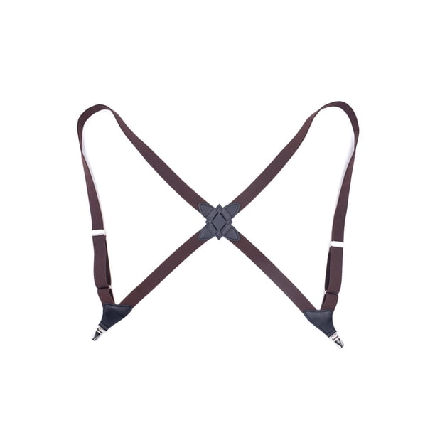 Qarigey Tirantes de poliéster para hombres y mujeres, de moda, coreanos, fáciles de combinar, universales, para adultos, tirantes traseros de Accesorios de disfraces Café
