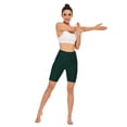 thumbnail image 2 of High Waist Five Points Yoga Sports Shorts, Elastic Training Tummy Control Leggings Pants Workout Shorts for Women, 2 of 8