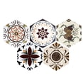 thumbnail image 3 of 5x Pegatinas de pared hexagonales impermeables para suelo, papel pintado, decoración de pared DIY 05, 3 of 9