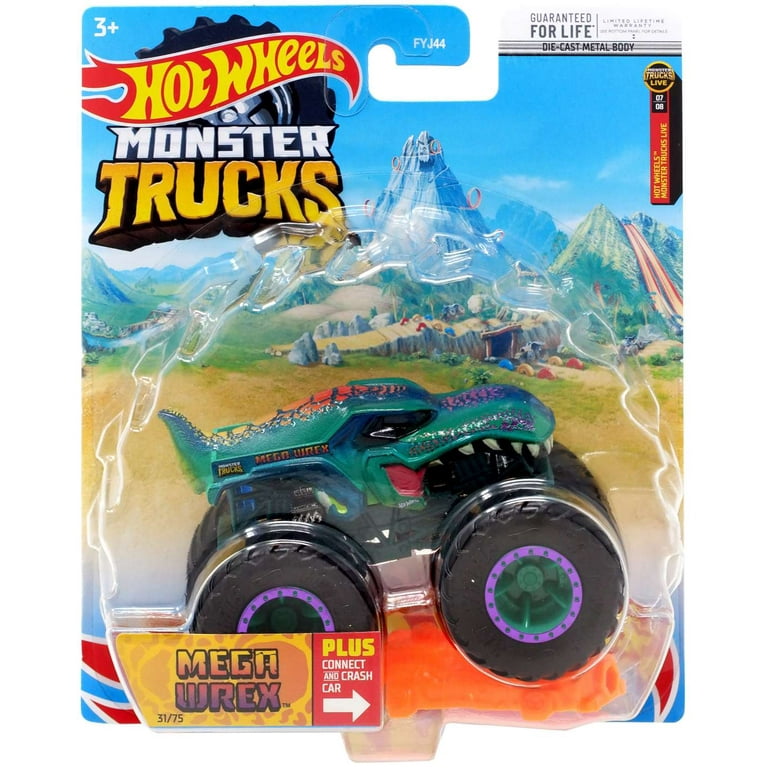 Hot Wheels Monster Trucks LIVE Mega Wrex Diecast Car (2022)