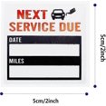 thumbnail image 3 of Oil Change Stickers 300 Pcs 2x2" Service Black Stickers, Next Service Due Reminder Sticker Roll, Removable Vinyl Stickers In Roll With Perforation Lin, 3 of 5