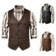 thumbnail image 2 of Chaleco de chaqueta de un solo pecho de ante con cuello en V de Europa y Estados Unidos, 2 of 6
