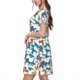thumbnail image 2 of Balery Block Dinosaur Vestidos sueltos de manga corta para mujer, vestidos de verano 2025, vestidos casuales de corte A con vuelo., 2 of 6
