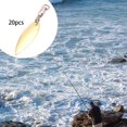thumbnail image 4 of 20Pieces Fishing Lures Lifelike Fishing Lures lures seashell Reflective Lures Gold S, 4 of 9