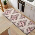 thumbnail image 5 of Beige Geometric Diamond Striped Pattern Kitchen Rug Mat,Kitchen Runner Rugs Non Skid Washable,Decorative Kitchen Floor Mats for Kitchen,Sink,Laundry,17"x47.2", 5 of 7
