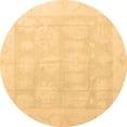 thumbnail image 1 of Ahgly Company Indoor Round Oriental Brown Traditional Area Rugs, 6' Round, 1 of 4