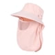 thumbnail image 5 of Sombrero para el sol con protección facial, ligero, para pesca, para playa y verano. Rosa, 5 of 9