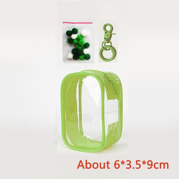 Caja organizadora de PVC transparente grueso con diseño de misterio, bolsa para llavero, estuche de almacenamiento para proteger juguetes misteriosos para muñecas Jasmine Bubble Matt