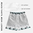 thumbnail image 3 of FORMRS Boys Swim Trunks Quick Dry Mesh Lining Beach Boardshorts, Sizes XS-XL, Green Penguins Pattern, 3 of 7