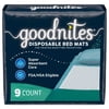 Goodnites Disposable Bed Pads for Bedwetting, 2.4 x 2.8 ft, 9 Count