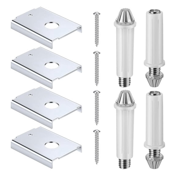 Bifold Door Hardware Repair Kit, Bifold Closet Hardware Kit for 1-7/8" Wood Door and 7/16" Pivot Hole