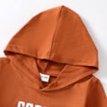 thumbnail image 5 of 12 Months Baby Boys Clothes 18 Months Boys 2PCS Hoodie Outfits Set Letter Glasses Print Toddler Boys Long Sleeve Hoodie Top Pants Set Brown, 5 of 10