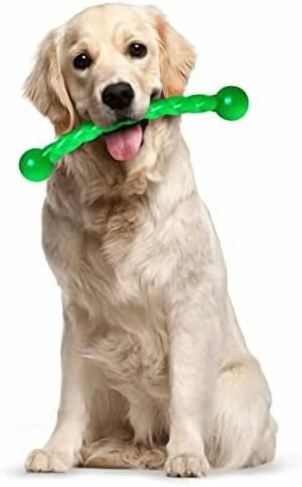 Dog Chew Toys 11'' Long for Small/Medium Dogs Aggressive Chewers, Rubber Puppy Dog Rope Toys Knot Dental Teething Toys Almost Indestructible Washable